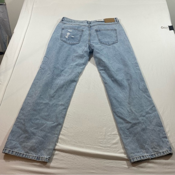 Cotton on Jeans Women’s 16 distressed low rise baggy straight Leg - Picture 4 of 6